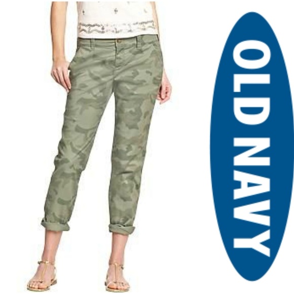 camo boyfriend pants